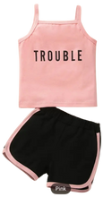 Load image into Gallery viewer, Baby Girl 2pc Trouble Sets
