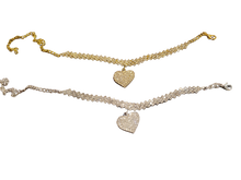 Load image into Gallery viewer, Heart Chain Anklets
